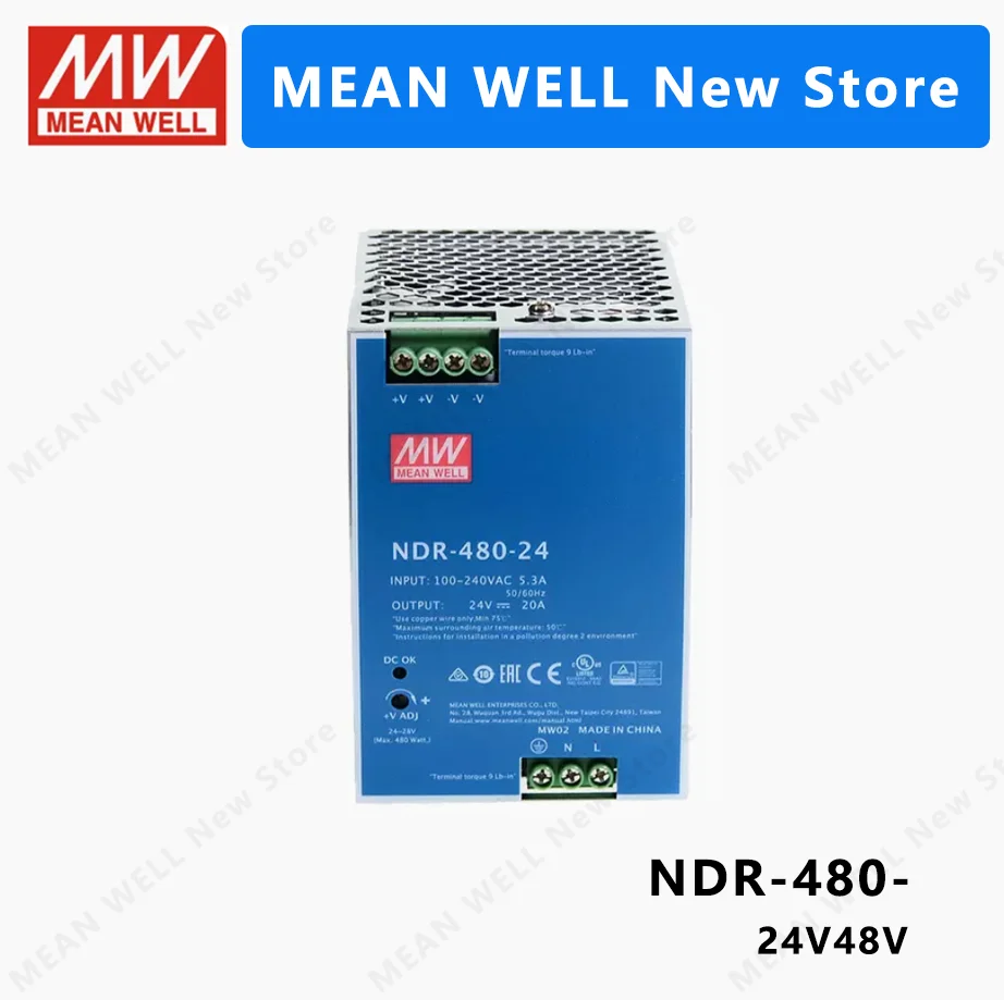 MEAN WELL NDR-480 NDR-480-24 NDR-480-48  MEANWELL NDR 480 480