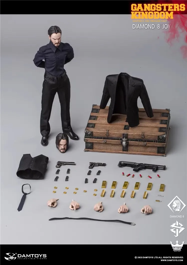 DAMTOYS-GK028 1/6 Soldier Gangsters Kingdom DIAMOND 8 Chain Y 12