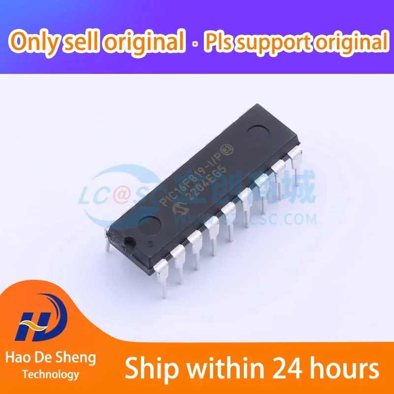 

10PCS/LOT PIC16F819-I/P PIC16F819-I PIC16F819 DIP18 New Original In Stock, electronic components supplies