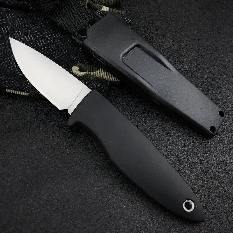 Outdoor Fixed Blade Knife Camping Survival Tactics Hunting Military Multi-purpose ABS Plastic Handle 7Cr13Mov Steel EDC Tool