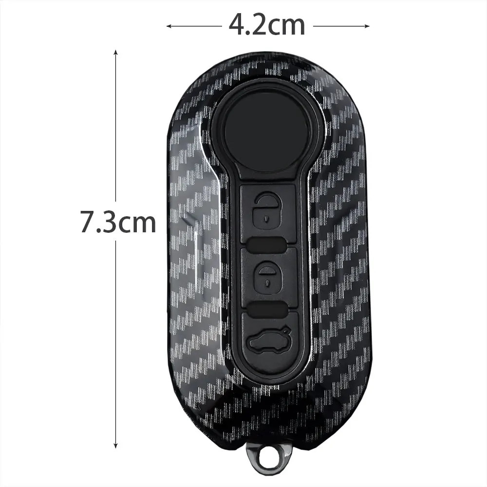 ABS Car Flip Key Case Cover For FIAT 500 Ducato Panda 500L Punto Lancia Musa For Citroen Jumper For Peugeot Boxer Accessories view 4