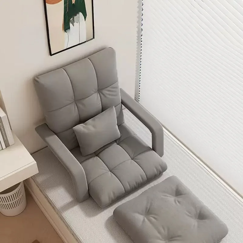 Home Lazy Sofa Tatami Seat Backrest Chair Bedroom Small Sofa Foldable Dual-purpose Single Lounge