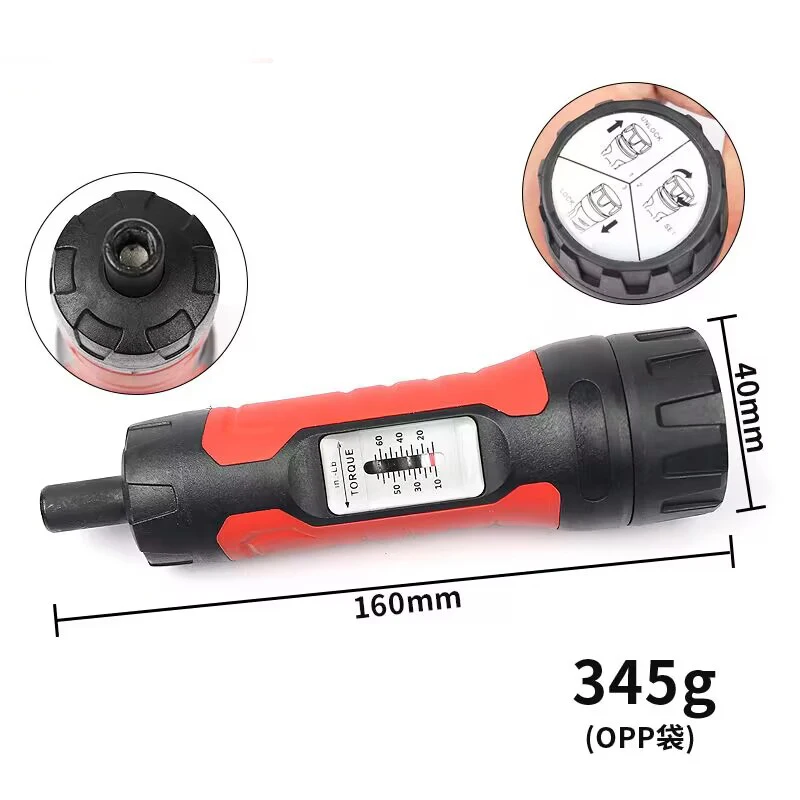 Preset Adjustable 10-65 In.lb Manual Torque Driver Torque Driver Screwdriver Gun Repair Tool