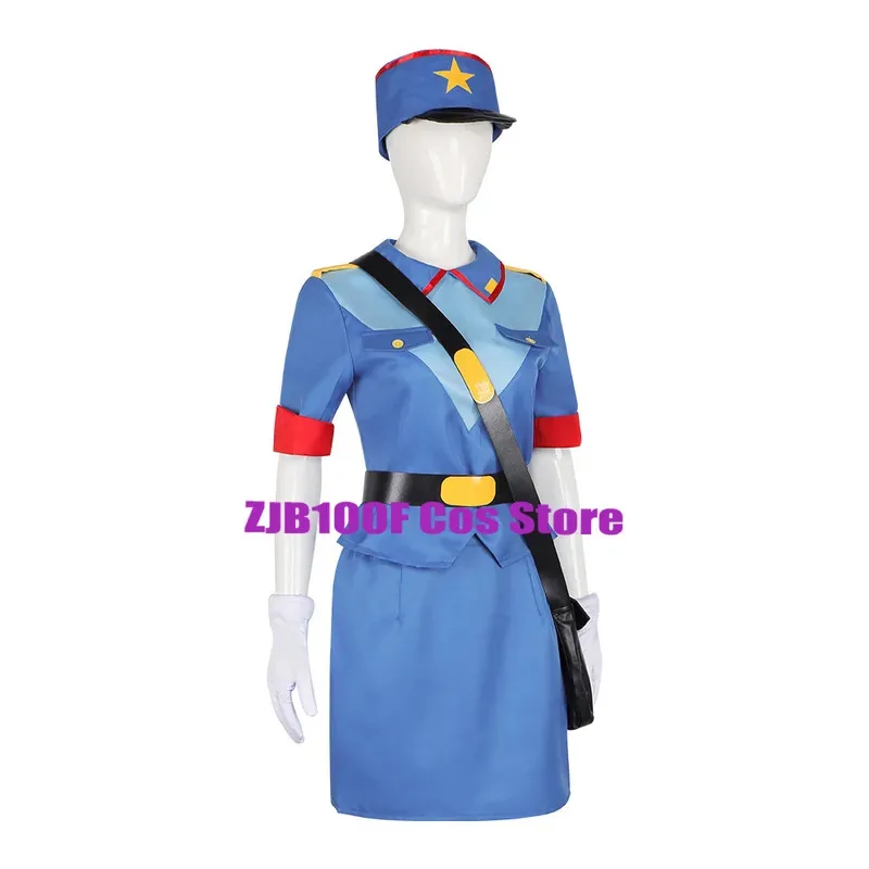 Anime Cosplay officer Jenny costume women sexy hat uniform dress set Halloween Christmas party girls woman police outfit