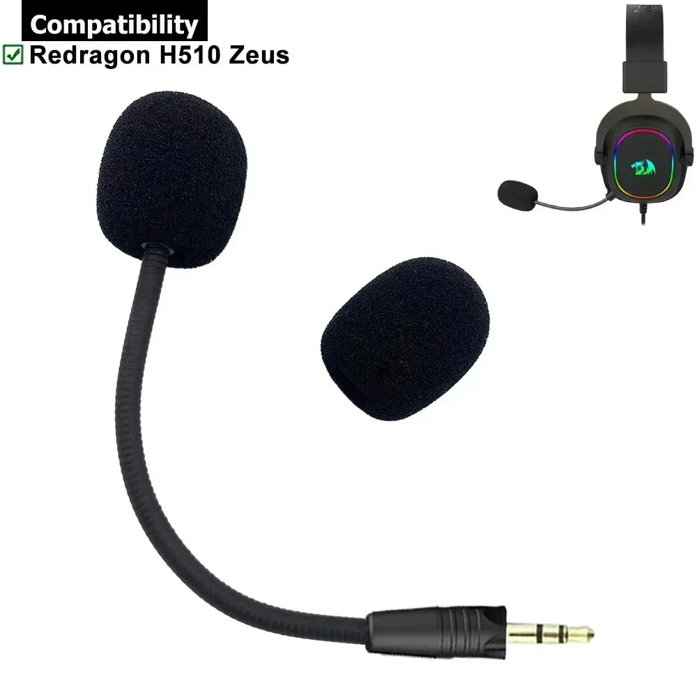 Detachable Replacement Aux 3.5mm Microphone Mic Noise Cancelling For Redragon H510 Zeus Wired Gaming Headsets Game Headphones