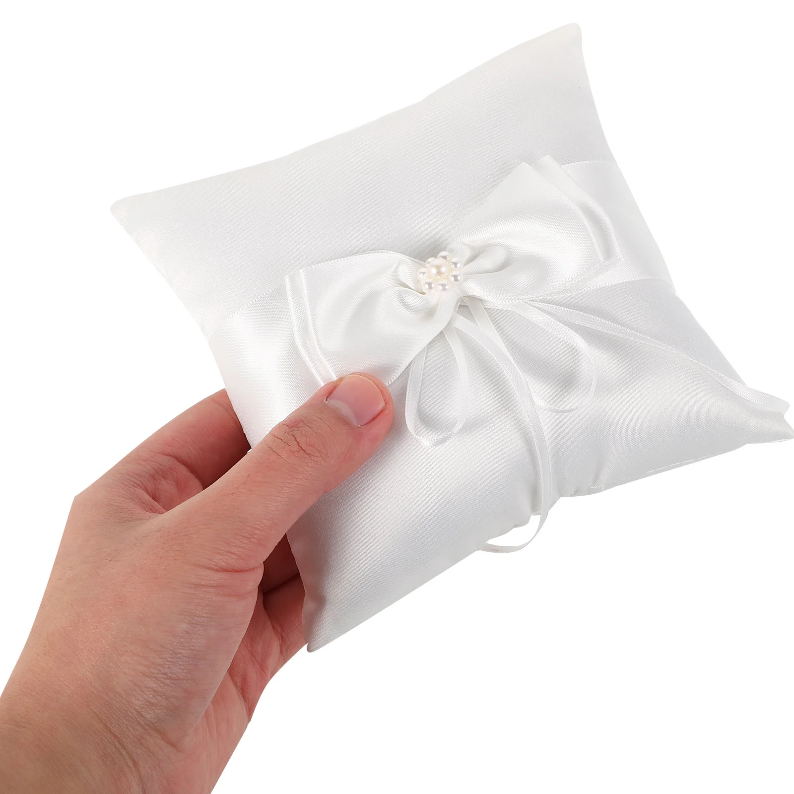 

Wedding Ring Pillow for Holder Ceremony Cushion Rings Flower Girl