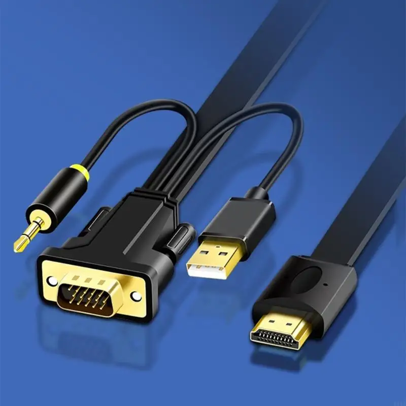 Cable VGA HDTV para monitor PC portátil, macho a macho - imagen 4