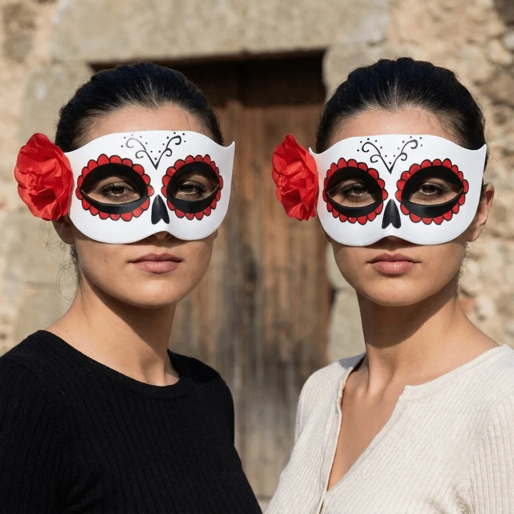 Flower Halloween Masks Plastic Party Cosplay Props Glitter Mask Half Face Mask The Phantom Dancer Mask Venice Mask Photo Prop