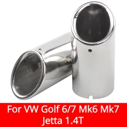 For VW Golf 6 7 Mk6 Mk7 New Lavida Bora Sagitar Tiguan Scirocco 1.4T Exhaust Muffler Stainless Steel Exhaust Tip