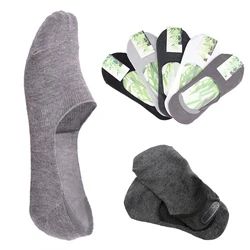 6pcs=3Pair/lot Fashion Men Boat Socks Summer Autumn Non-slip Silicone Invisible Cotton Male Ankle Short Harajuku Low Cut Sock