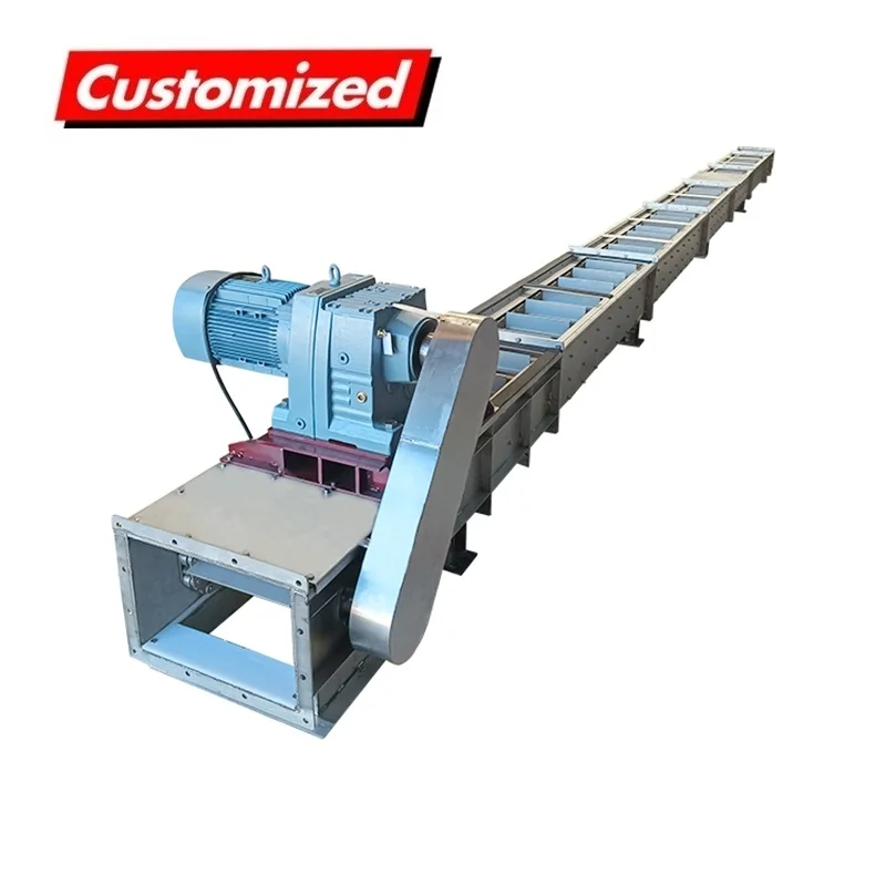 

High Quality Stainless Steel Drag Chain Scraper Conveyor For Feed Powder Pellet