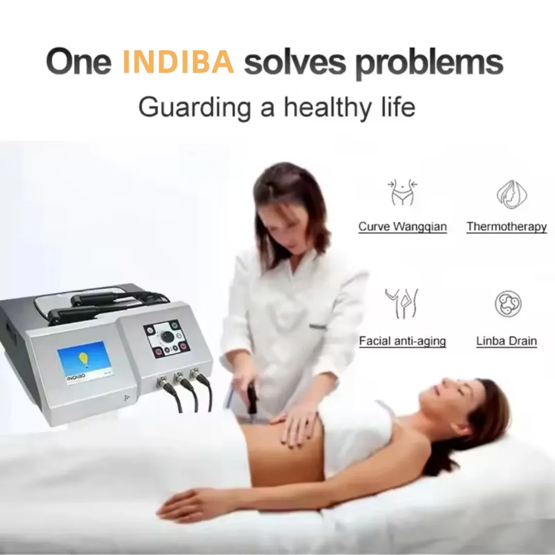 INDIBA Activ 902 RF Diathermy Face Lift Body Sliming Machine Wrinkle Removal Pain Relief Anti-Cellulite Beauty Equipment