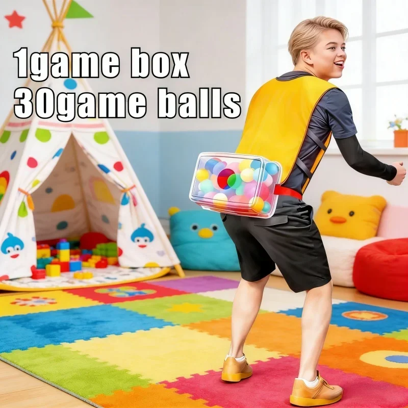 

Shake Ball Box Game Set With 30 Colorful Balls Outdoor Family Party Play Toy Christmas Thanksgiving Halloween Holiday Gift Set