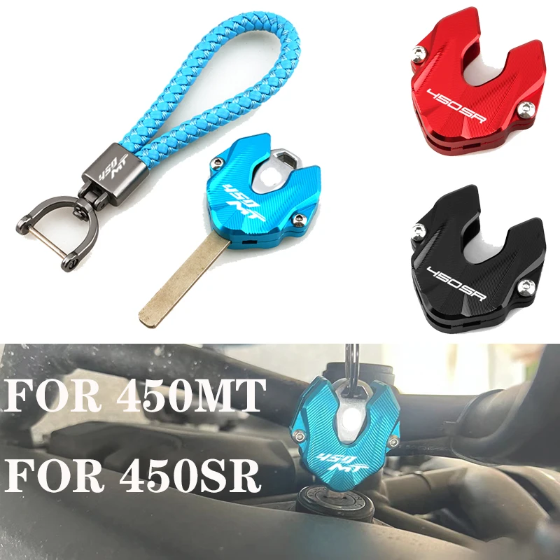 2026 explosions For Cfmoto 450MT 450SR 450 MT SR Accessories Motorcycle Aluminum Alloy Key Cover Case Shell Keychain Key Chain
