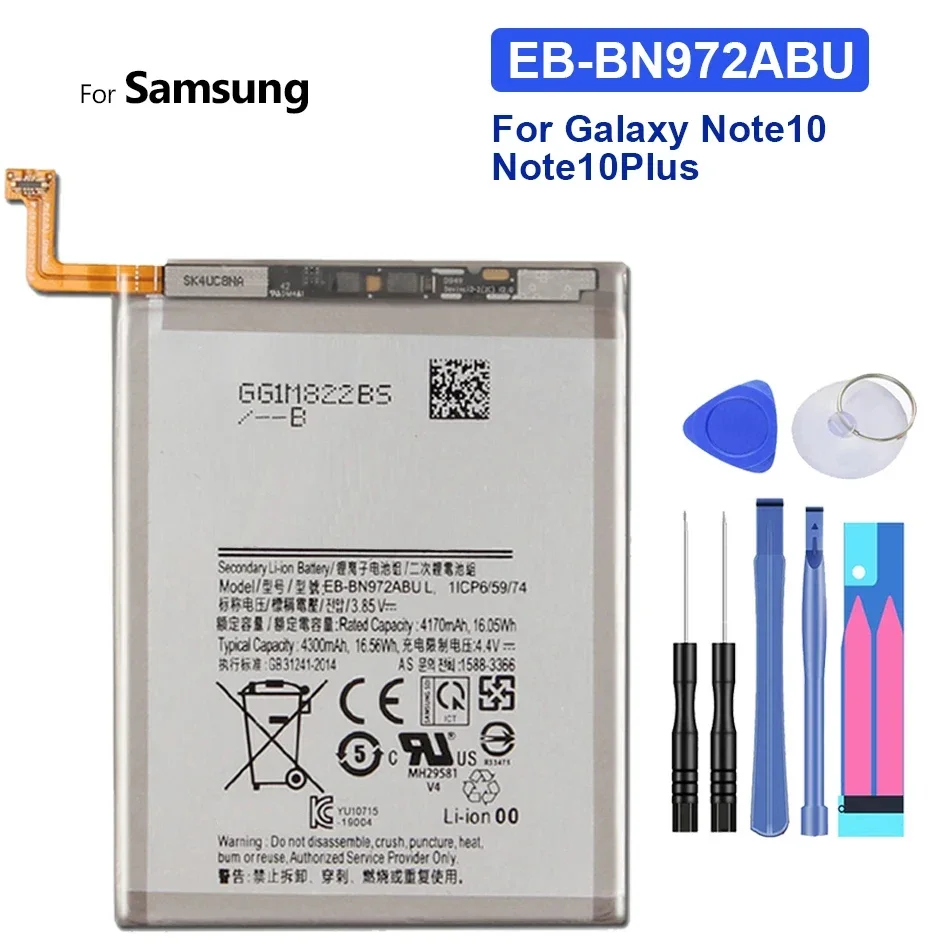 

Аккумулятор для мобильного телефона EB-BN972ABU 4300 мАч для Samsung Galaxy Note 10+ Note10+/Note 10 Plus/Note10 Plus 10Plus + бесплатные инструменты