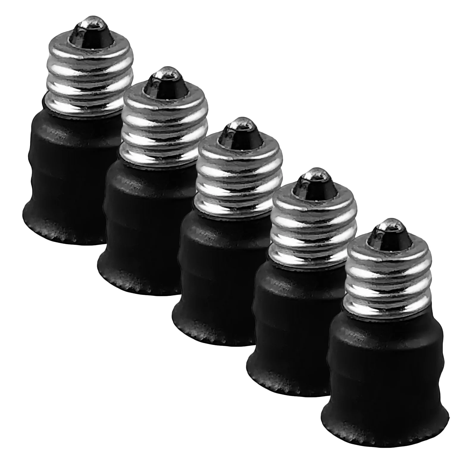 

5Pcs LED Light Adapter Connector E12-E14 Bulb Base Converter Socket Reducer Lamp Holder Screw Fitting for Office Bedroom Retail