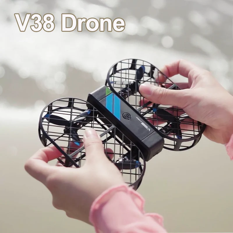 

4DRC Новый V38 Мини RC Дрон 6K HD Камера WIFI FPV Дроны Карманный Пульт Дистанционного Управления Вертолет Складной Квадрокоптер Игрушки Подарок для Детей