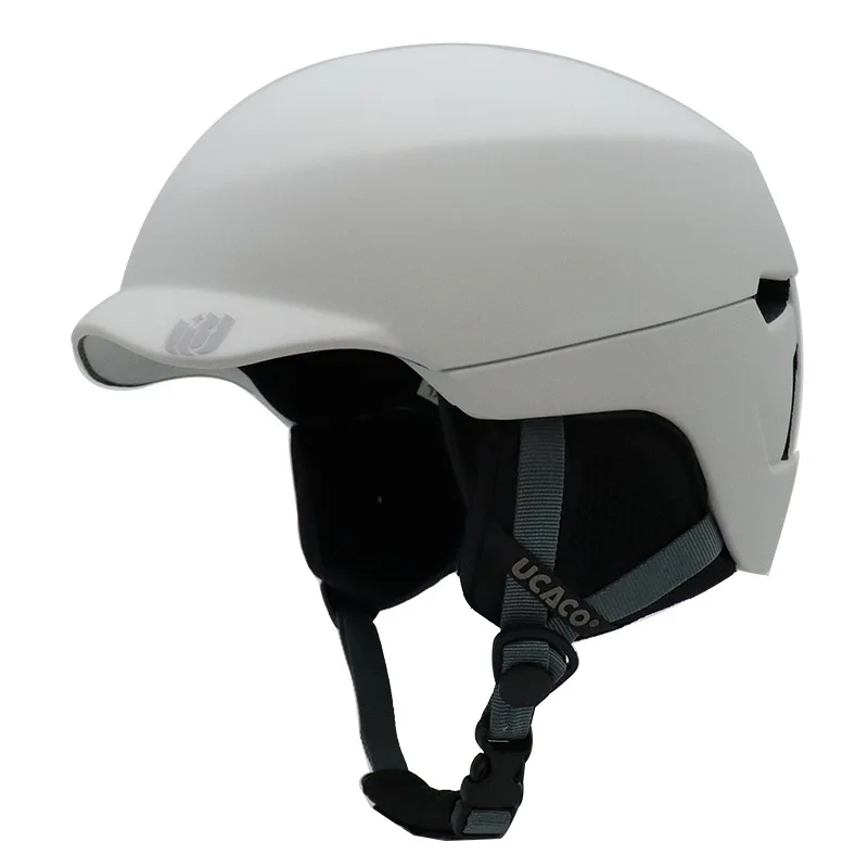 Kask narciarski w dużym rozmiarze z okularami dla dorosłych w kolorze czarnym, niestandardowy kask narciarski