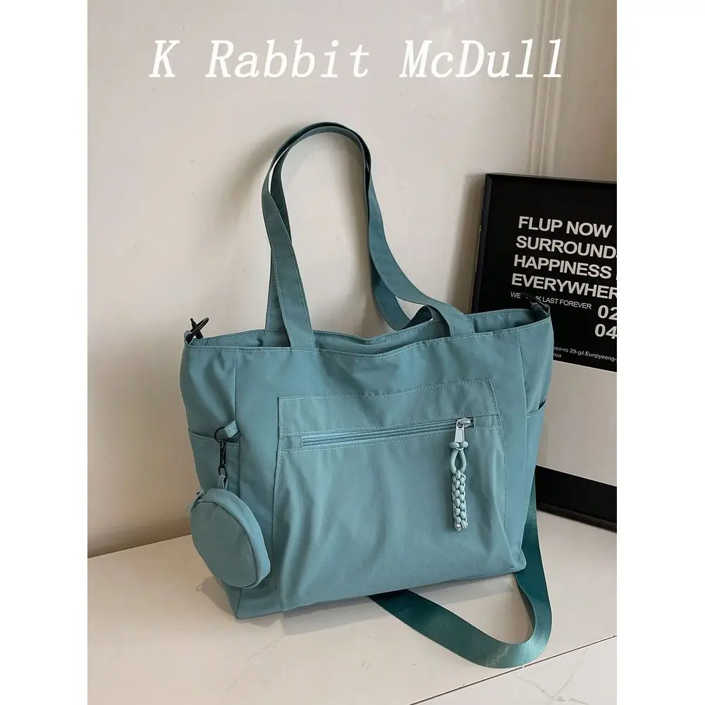 

Large Capacity Unisex Tote Bag With Wallet, New Korean Style Student Casual Crossbody Bag, Canvas Courier Bag, Womens Tote Bag