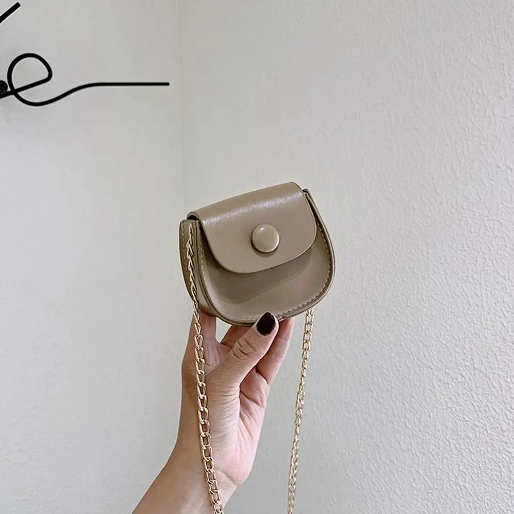 bag Messenger Bag PU Leather Small Bag Coin Purse Women Shoulder Bag Mini Saddle Bag Female Handbag Chain Crossbody Bag