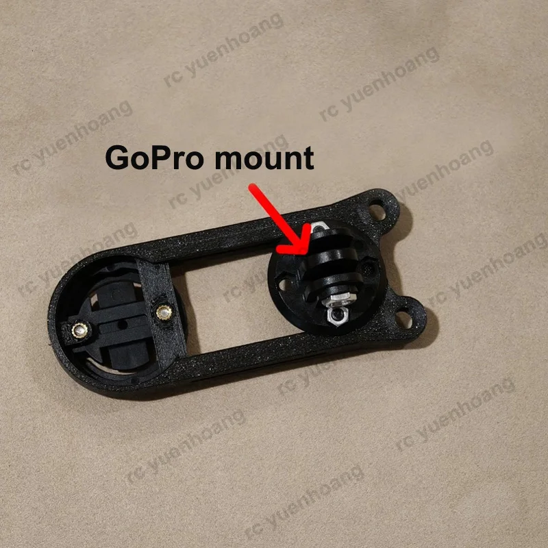 1Set 3D Printed Integrated Handlebar Bike Computer Mount w Gopro Base for Bigrock Gen2 Bikebar Garmin/iGPSPORT Wahoo GPS Parts