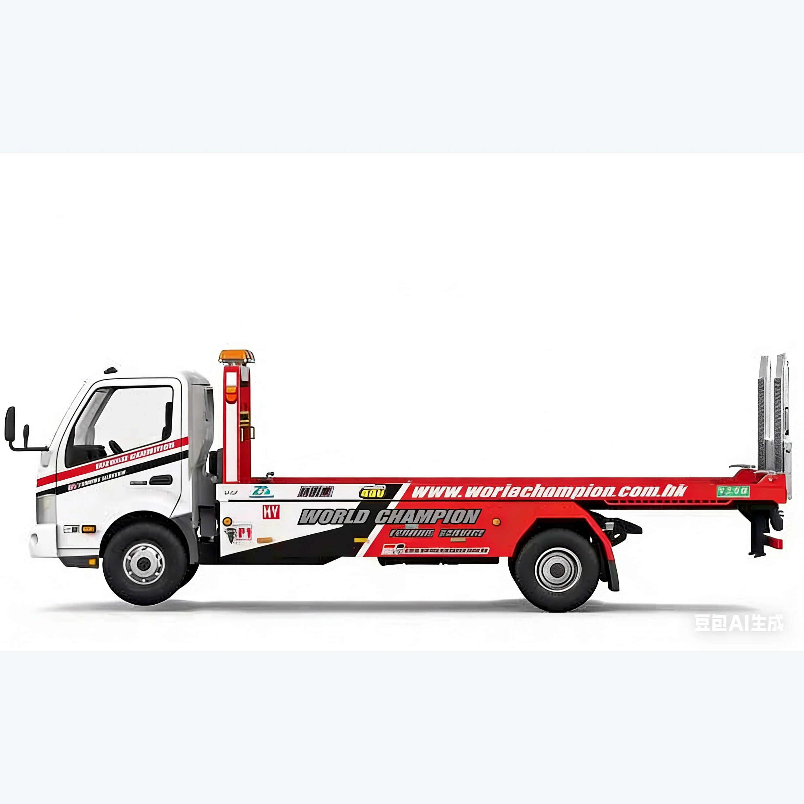 1:18 Scale Hino 300 2019 Simulation Alloy Tow Truck Static Diecast