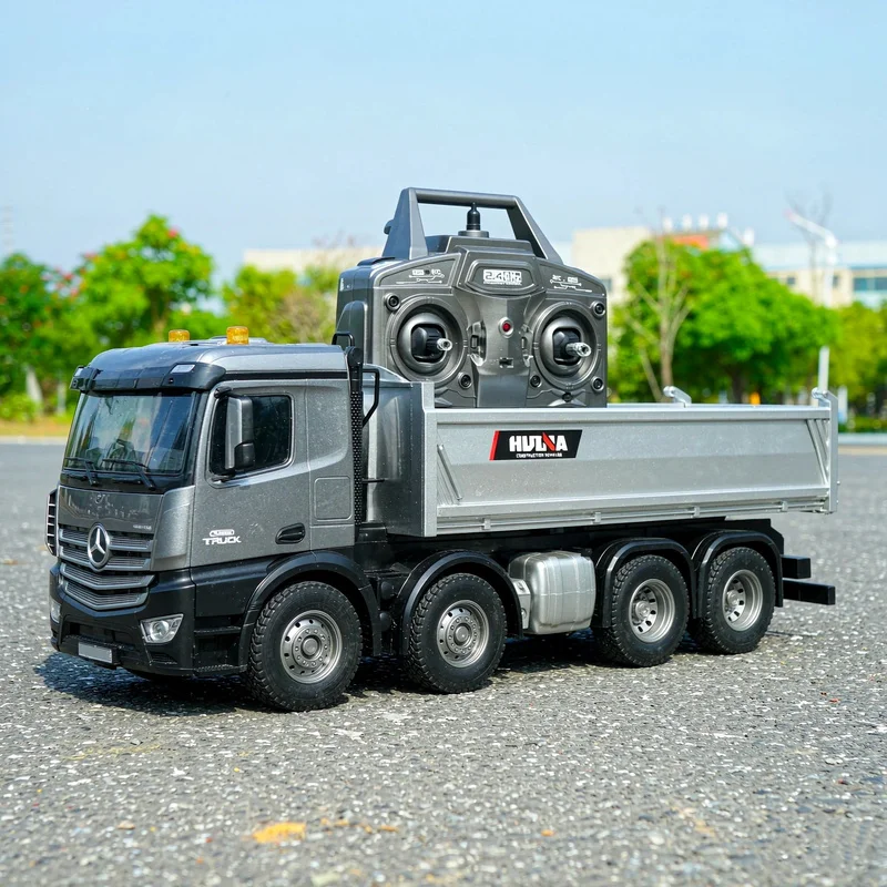 Hot 1/14 Huina 1536 Pro-1537 Alloy Remote Control Full Scale Heavy Engineering Simulation Excavator Dump Truck Mixer Truck Model