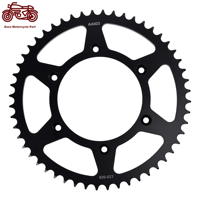 

520-52T 520 52 Tooth Motorcycle Rear Sprocket 20CrMnTi For Husqvarna 250 FC 350 FC 2023 250 FE TE 350 FE 450FE 501FE 2014-2015