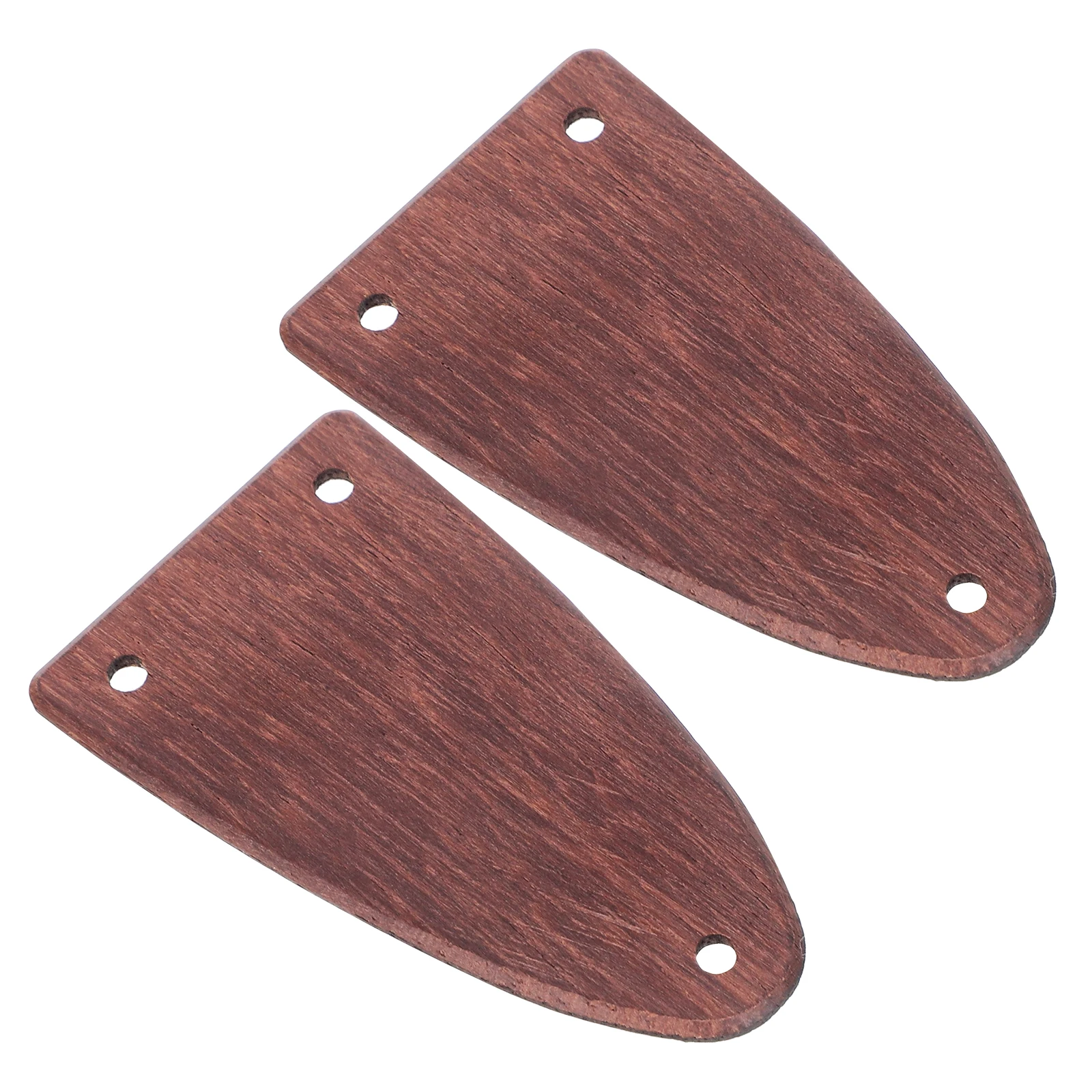 

2Pcs Solid Wood Truss Rod Covers for Electric Guitar Bass Ukulele 3 Hole Design Premium Craftsmanship Protects Tuning Stability