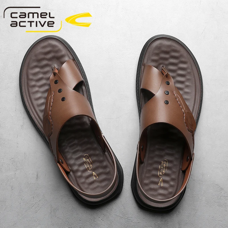 Camel Active New PU Leather Fashion Comfortable Leisure Buckle Strap Brand Men Shoes Beach Sandals image 6