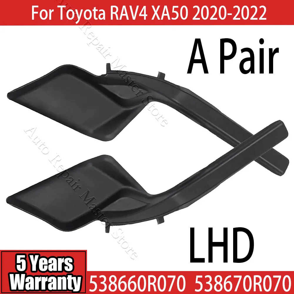 1 Pair New LHD For Toyota RAV4 RAV 4 XA50 2020 2021 2022 Car Front Windshield Wiper Cowl Extension Cover 53866-0R070 53867-0R070