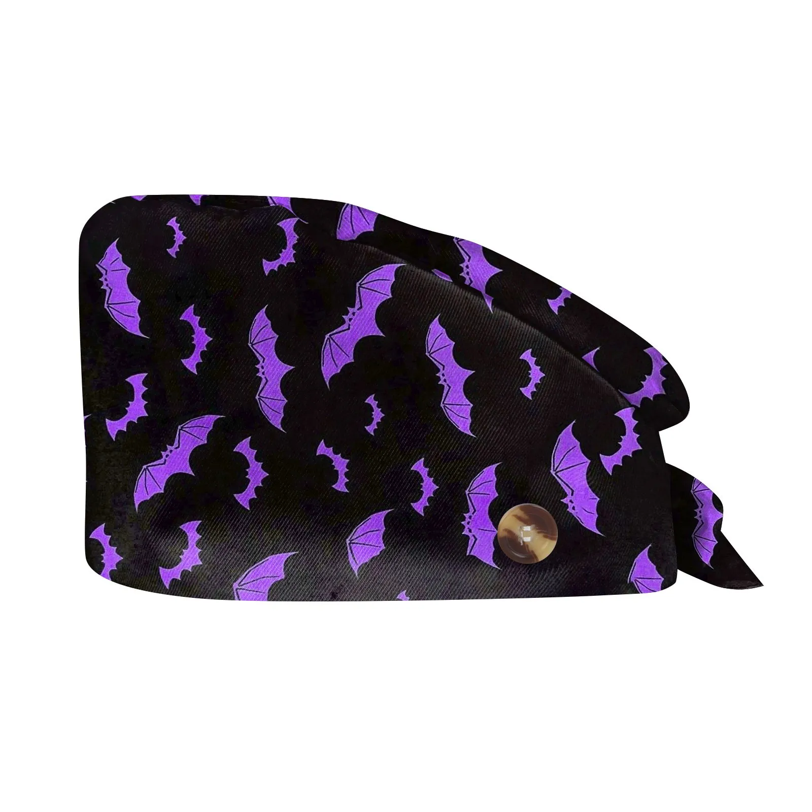 Halloween Skeleton Printing Adjustable Scrub Cap Surgical Cap Woman and man Veterinary Pet Shop Scrub Hat Dentist Working Cap