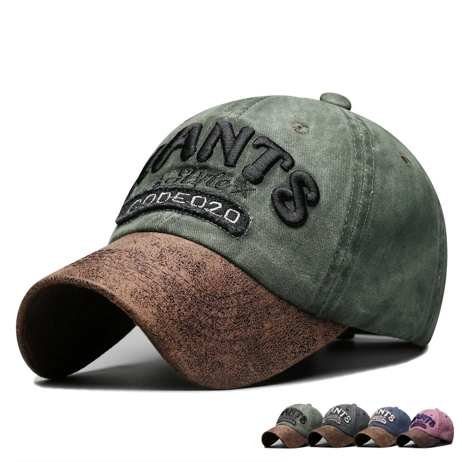 Новый дизайн, всесезонные джинсовые бейсболки для мужчин и женщин, потертые солнцезащитные кепки с изогнутыми полями и буквами, модные уличные кепки-котелки