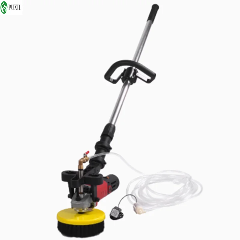 Portable floor cleaning machine, dry and wet electric scrubbing machine, hand pushed carpet brush tool, handheld marble terrazzo