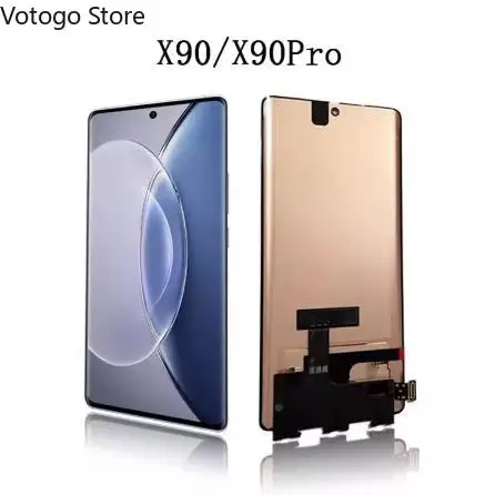Origina For ViVO X90 Pro，X90Pro+ Plus 5G AMOLED LCD Display -with fingerprint Touch Screen Digitizer Assembly V2227A Replacement
