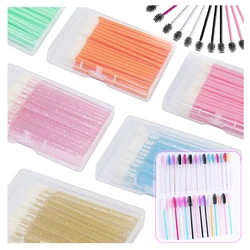 Eyelash Brushes Disposable Lip Makeup Brushes Swab Mascara Wands Applicator Cosmetic Silicone Brush For Individual Eyelash Clean