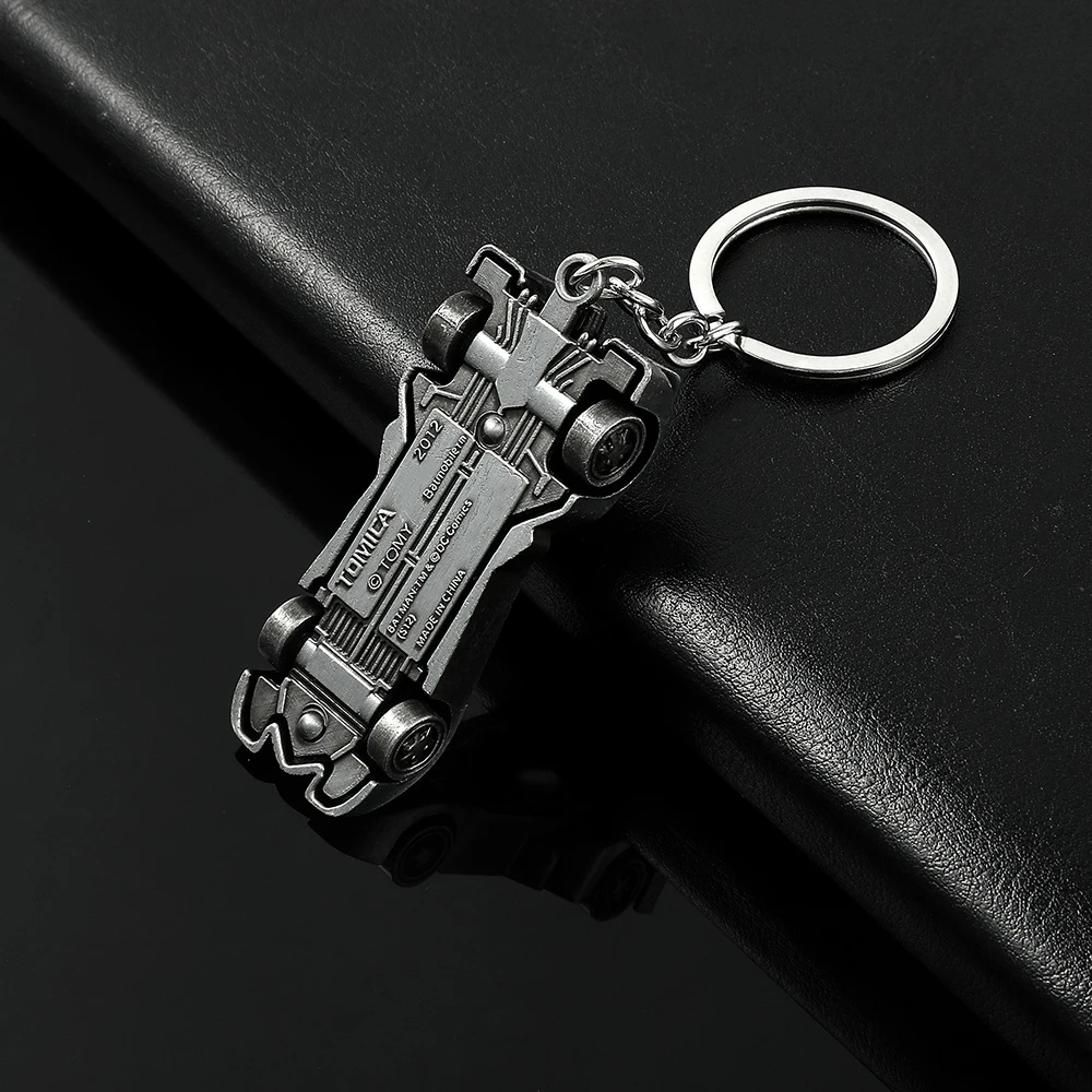 Marvel Superhero Movie Fashion Metal Keychain Batmobile Keyrings for Car Key Backpack Handbag Car Style Pendant Accessories