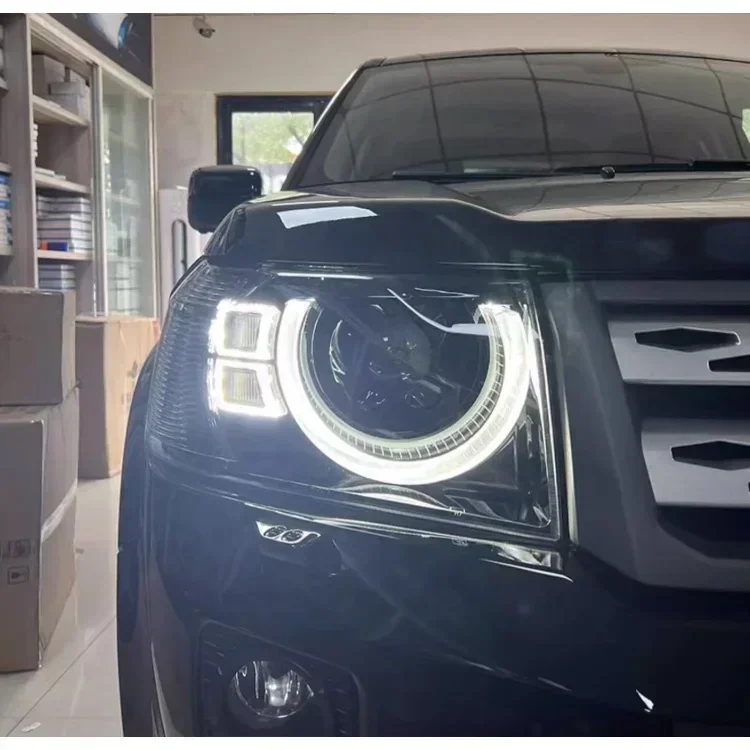 

Светодиодная фара в сборе, передняя фара для Land Rover Freelander 2 2005-2014, обновленный светильник в стиле Defender в сборе, заводские продажи