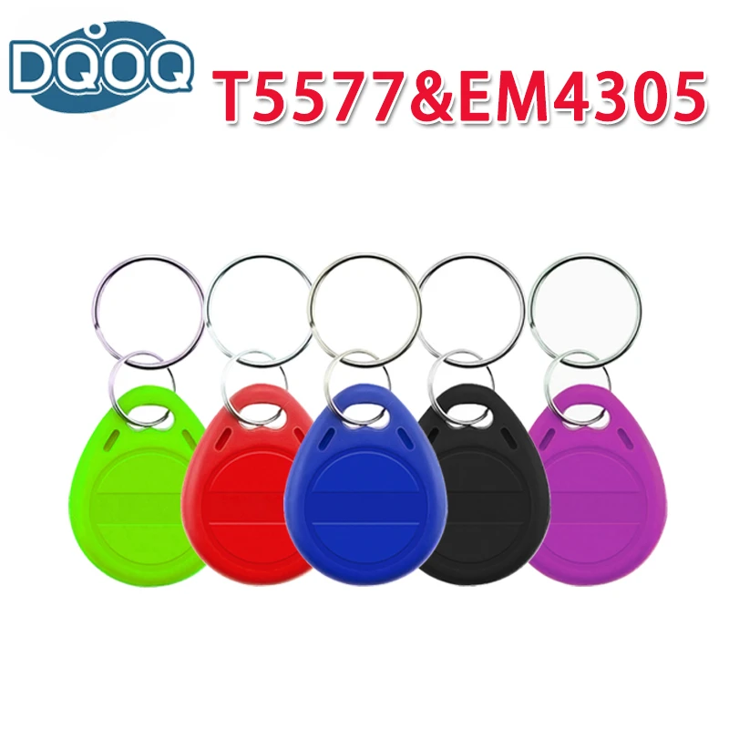 

5Pcs Rewritable Writable RFID Tag T5577 EM4305 Rewritable Rewrite Duplicate Tag Can Copy 125kHz Card Proximity Token Keyfobs