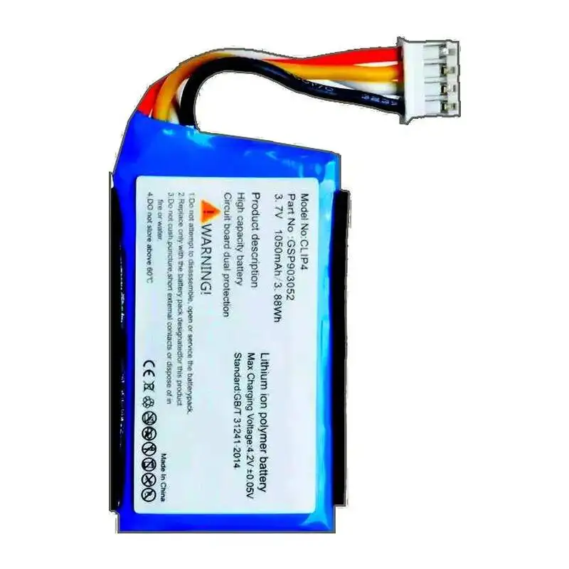 GSP903052 Bluetooth Speaker Battery For Jbl Clip 4 Clip4 Strong Compatibility 1050mAh
