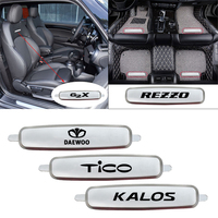 Metal Car Front Seat Sticker Car Floor Mats Emblem Sticker FOR Daewoo Rezzo Nubira Nexia Kalos Gentra TICO MATIZ Lanos LACETTI