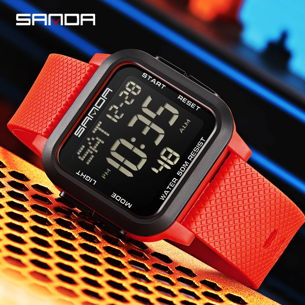 SANDA 新しいファッショナブルな防水メンズデジタルアウト - Luxury Watch Shop のレビューと価格