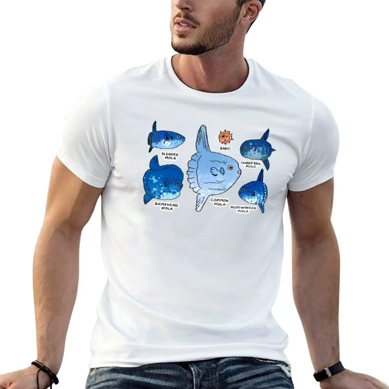 

Types of Mola Mola T-Shirt t shirts for man pack cotton cotton tshirt 100% T-Shirt