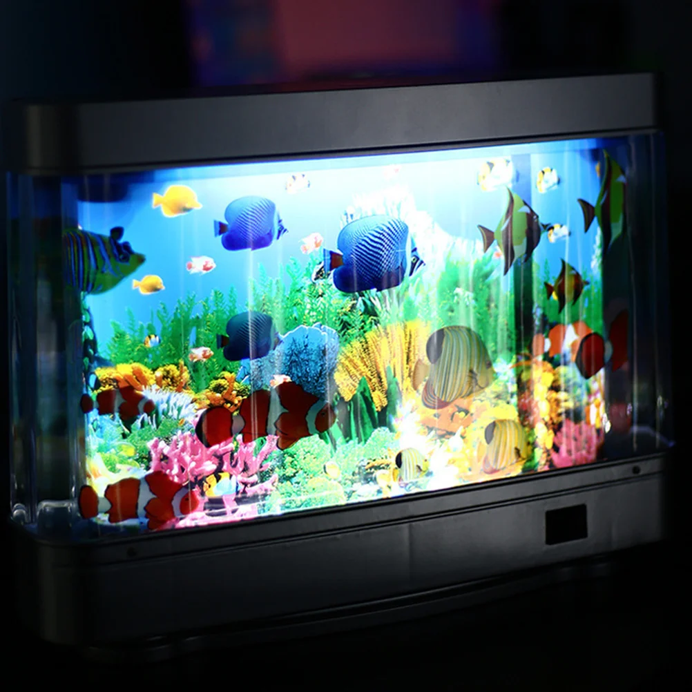 

Artificial Fish Tank Decorative Aquarium Lamp for Home Decoration Lifelike Underwater World Simulation