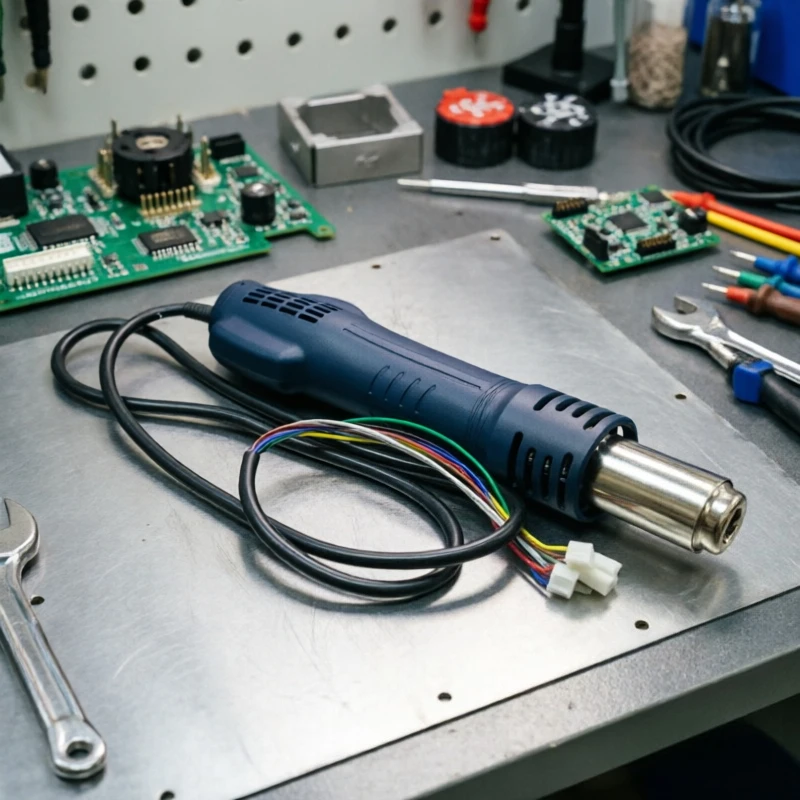 Hot Air Gun Handle Replacement, Desoldering Handle Rework Station 601D 878L 858A 898D 909