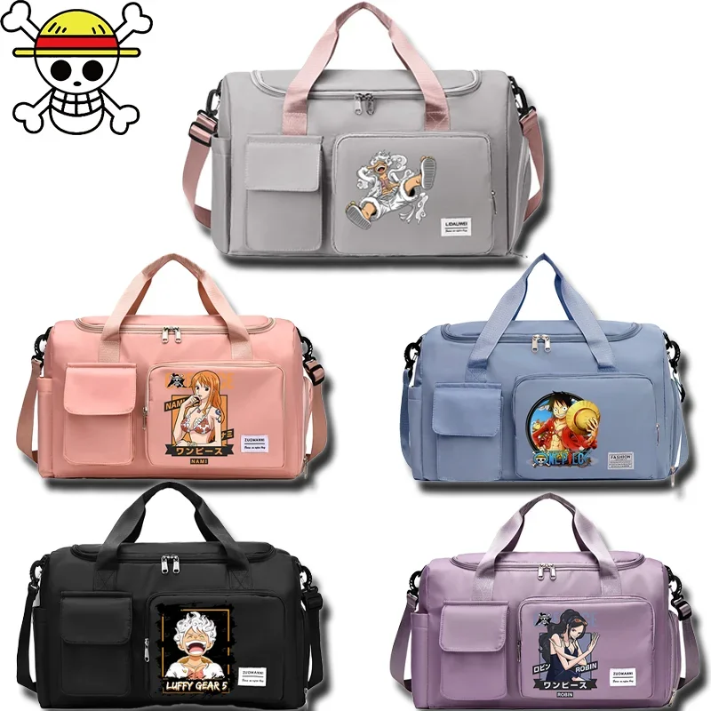 Reistassen uit één stuk Luffy Zoro Handbagage Grote capaciteit Cartoon Anime Grafische print Draagbare handtassen Tote Feestcadeaus