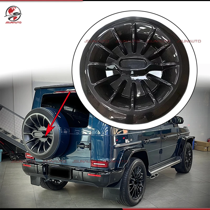 

Premium Exterior Accessories For Benz G Class W464 G500 G550 G63 Matte Glossy Carbon Fiber Rear Tire Cover Spare Wheel Cover