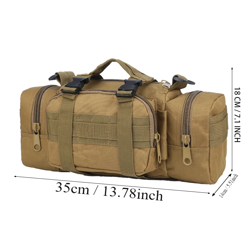 Outdoor Fanny Deployment Bag Tactical Waist Pack Small Sling Pack Hand Carry Bag Handlebar Bag