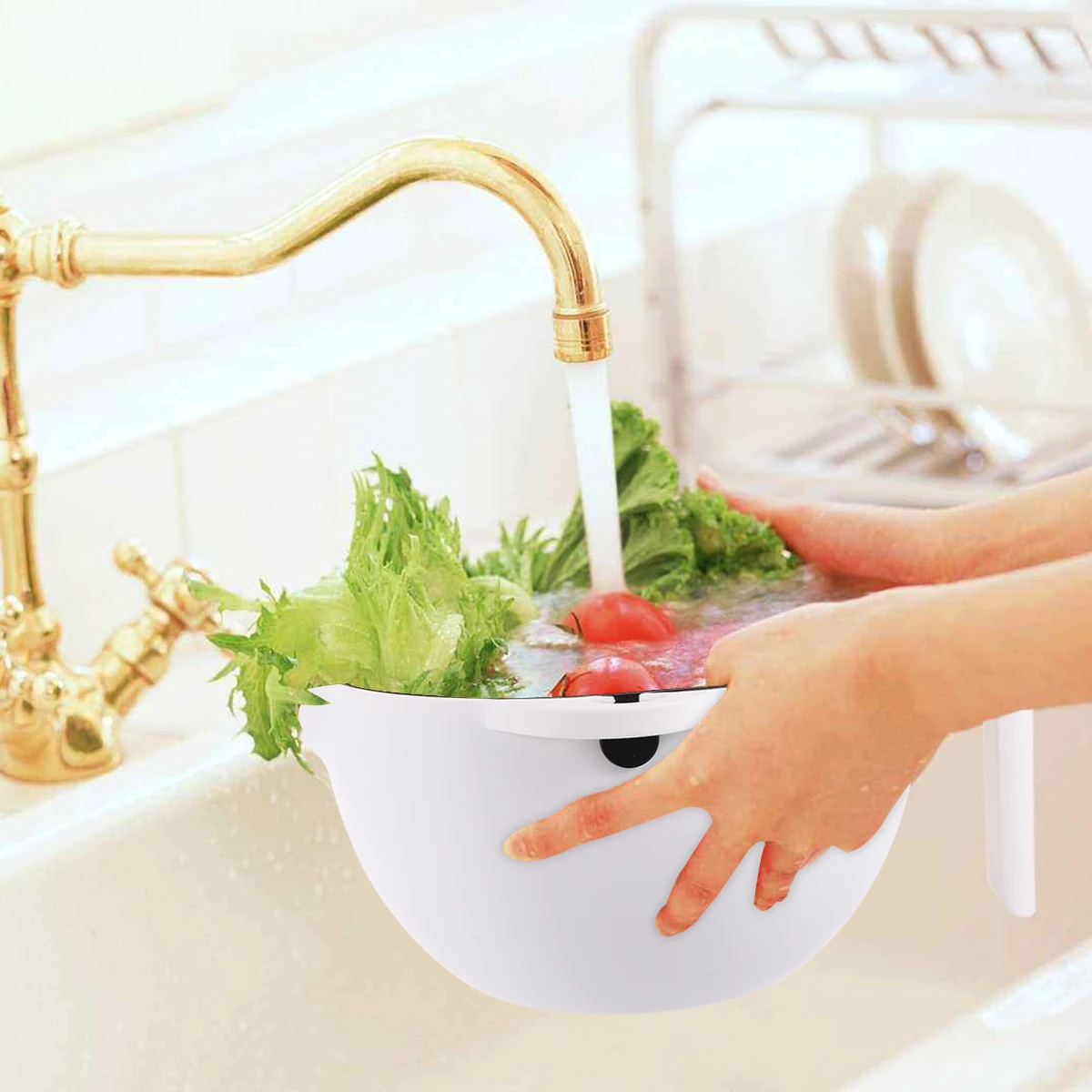 

Vegetable Fruit Basket Kitchen Storage Onion Potato Pantry Washing Safe PP Material Multifunction Practical Container
