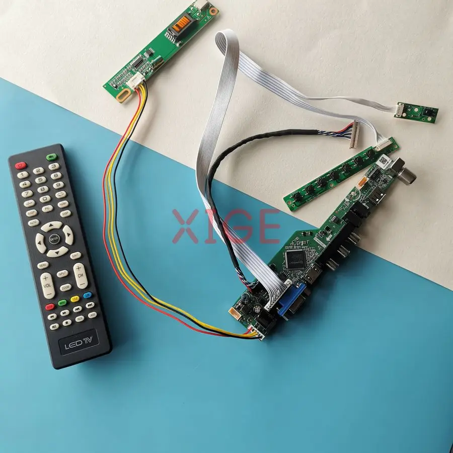 

Screen Drive Controller Board Fit N141X101 N141X201 UB141X01 N141X5 1024*768 20 Pin LVDS 1024x768 1-CCFL USB+AV+VGA+HDMI DIY Kit